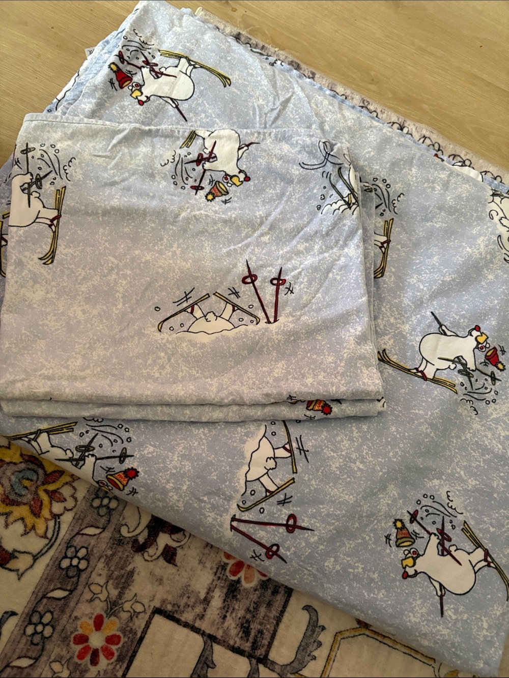 🩰 JCP Home polar bear flannel sheet with cases